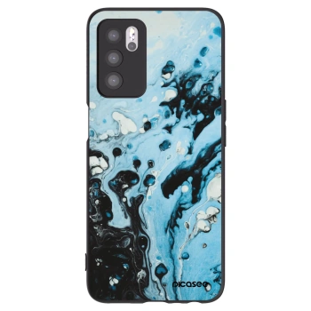 Picasee OPPO A16s Hülle - Schwarzes Silikon - Organic blue