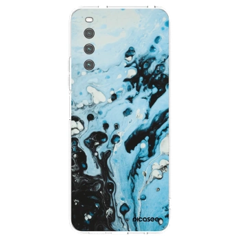 Picasee Sony Xperia 10 IV 5G Hülle - Transparentes Silikon - Organic blue