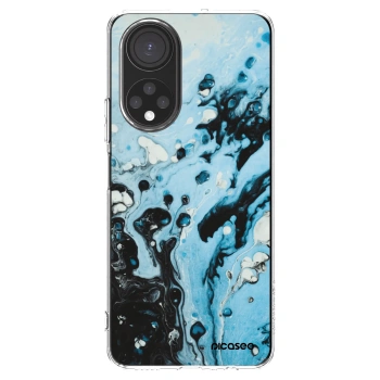Picasee Honor X7 Hülle - Transparentes Silikon - Organic blue