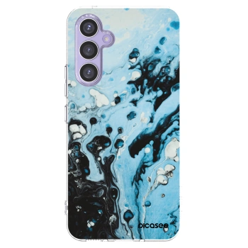 Picasee Samsung Galaxy A54 5G A546B Hülle - Transparentes Silikon - Organic blue