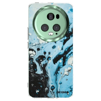 Picasee Honor Magic5 Pro Hülle - Transparentes Silikon - Organic blue