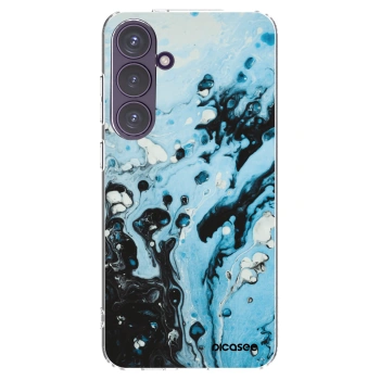 Picasee Samsung Galaxy S24+ S926B 5G Hülle - Transparentes Silikon - Organic blue
