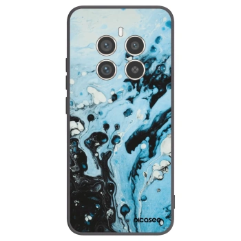 Picasee Realme 12 Pro 5G Hülle - Schwarzes Silikon - Organic blue