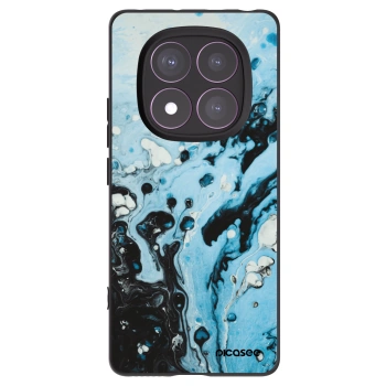 Picasee Xiaomi Redmi Note 14 Pro 4G Hülle - Schwarzes Silikon - Organic blue