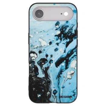 Picasee Apple iPhone Air Hülle - Schwarzes Silikon - Organic blue