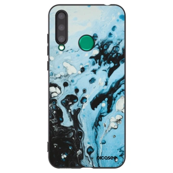 Picasee Honor 20 Lite Hülle - Schwarzes Silikon - Organic blue
