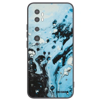 Picasee Xiaomi Mi Note 10 (Pro) Hülle - Schwarzes Silikon - Organic blue
