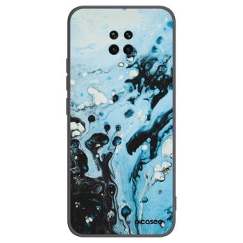 Picasee Xiaomi Redmi Note 9S Hülle - Schwarzes Silikon - Organic blue