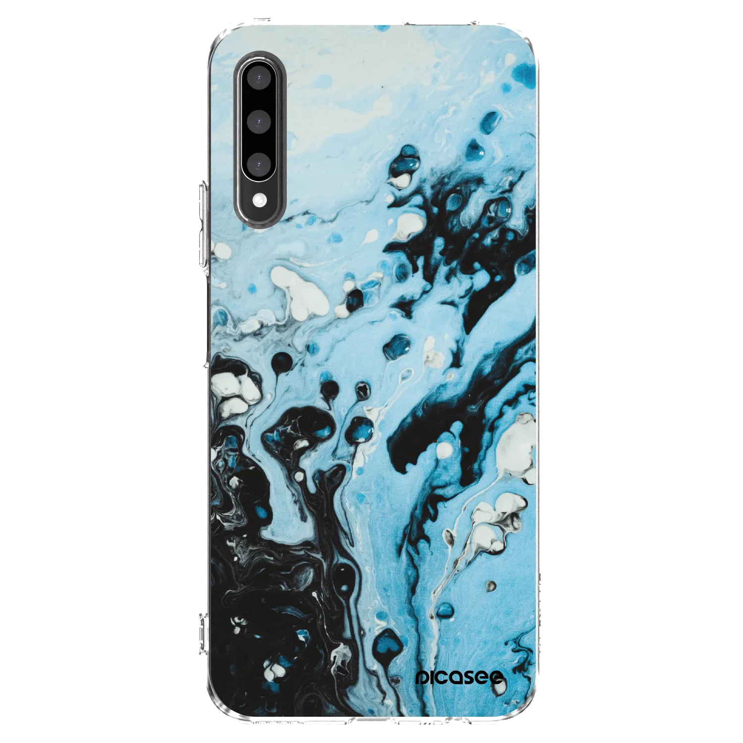 Picasee Honor 9X Pro Hülle - Transparentes Silikon - Organic blue