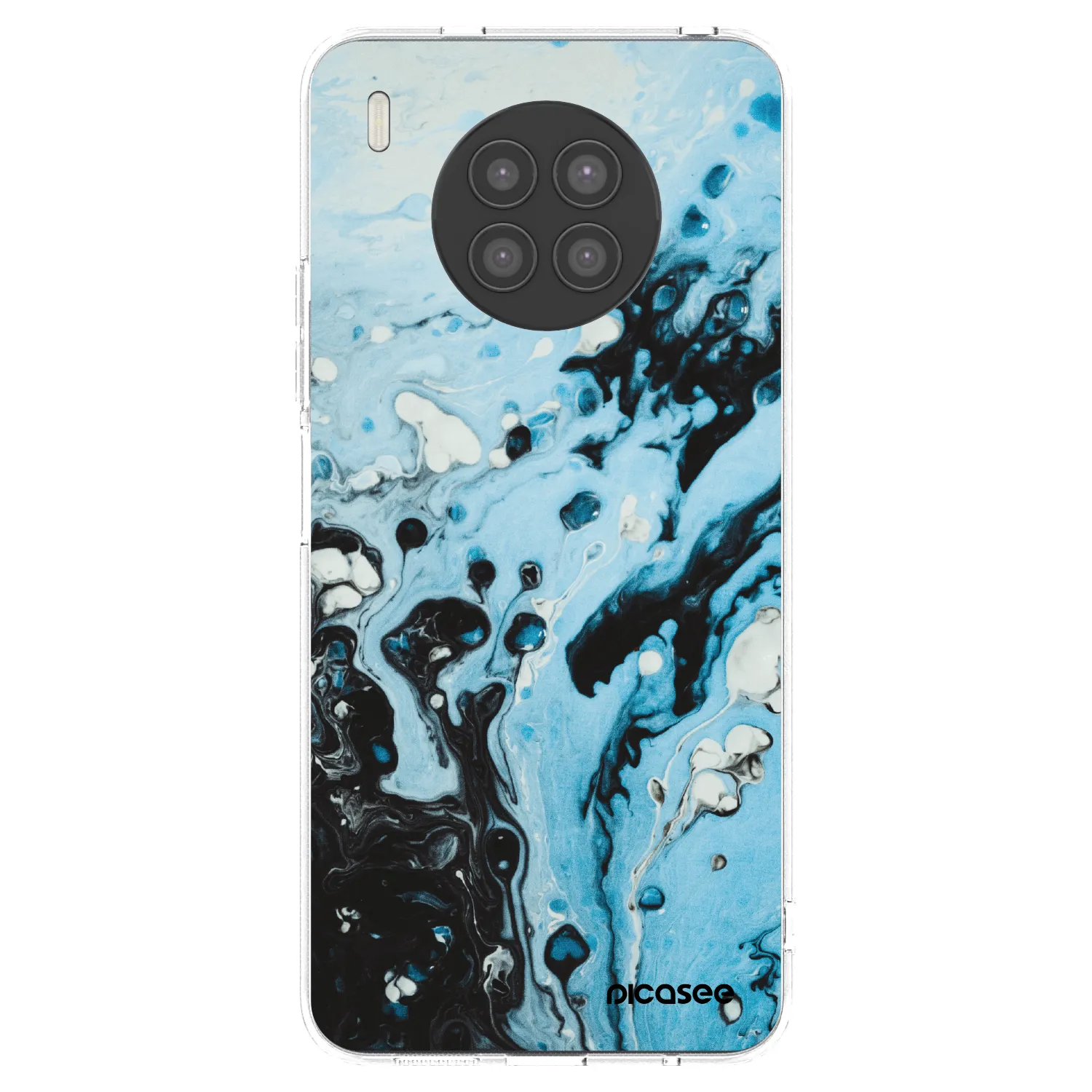 Picasee Huawei Nova 8i Hülle - Transparentes Silikon - Organic blue