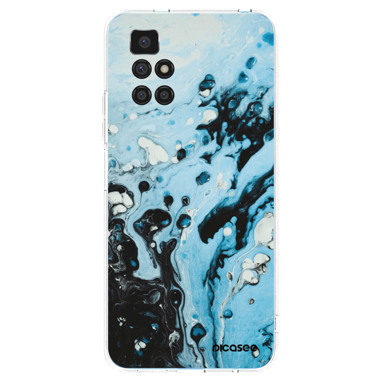 Picasee Xiaomi Redmi 10 (2022) Hülle - Transparentes Silikon - Organic blue