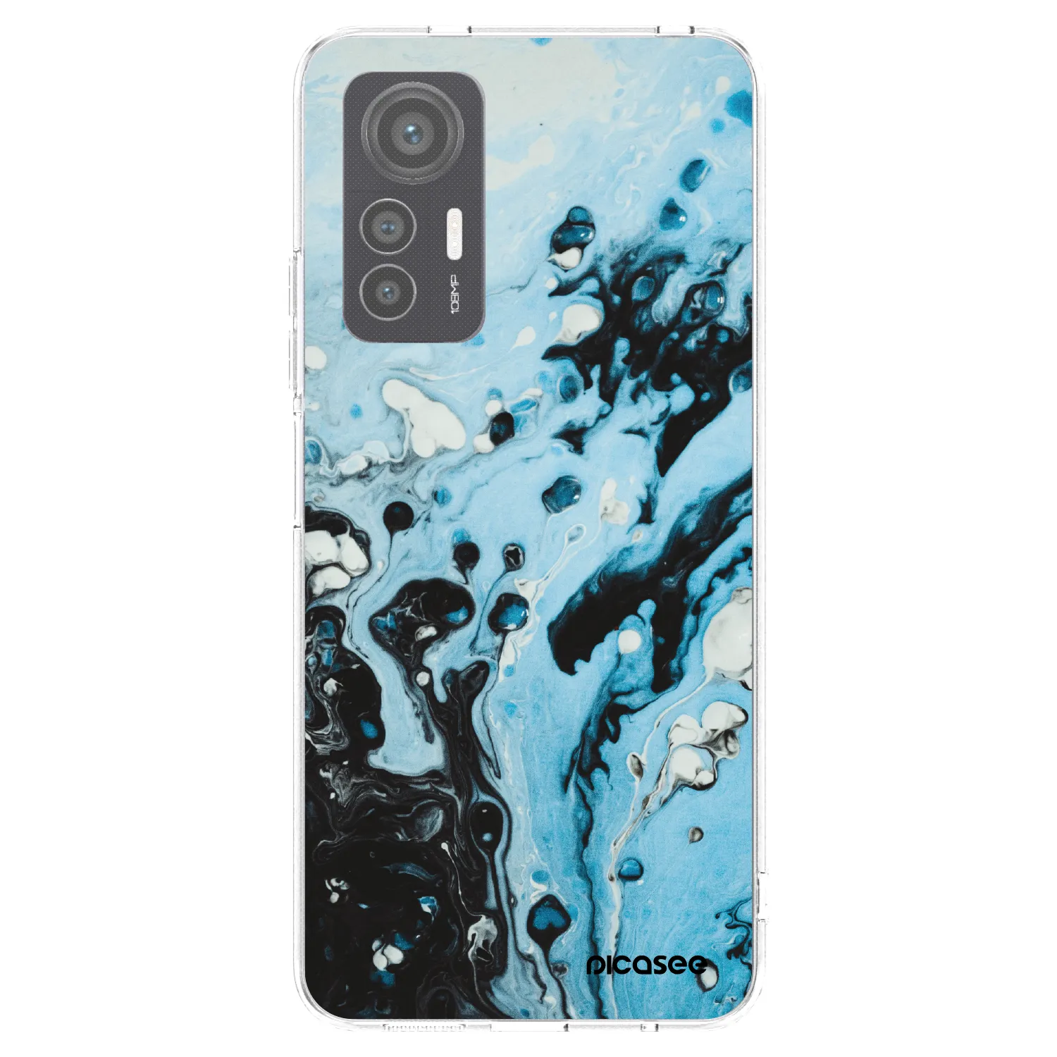 Picasee Xiaomi 12 Lite Hülle - Transparentes Silikon - Organic blue