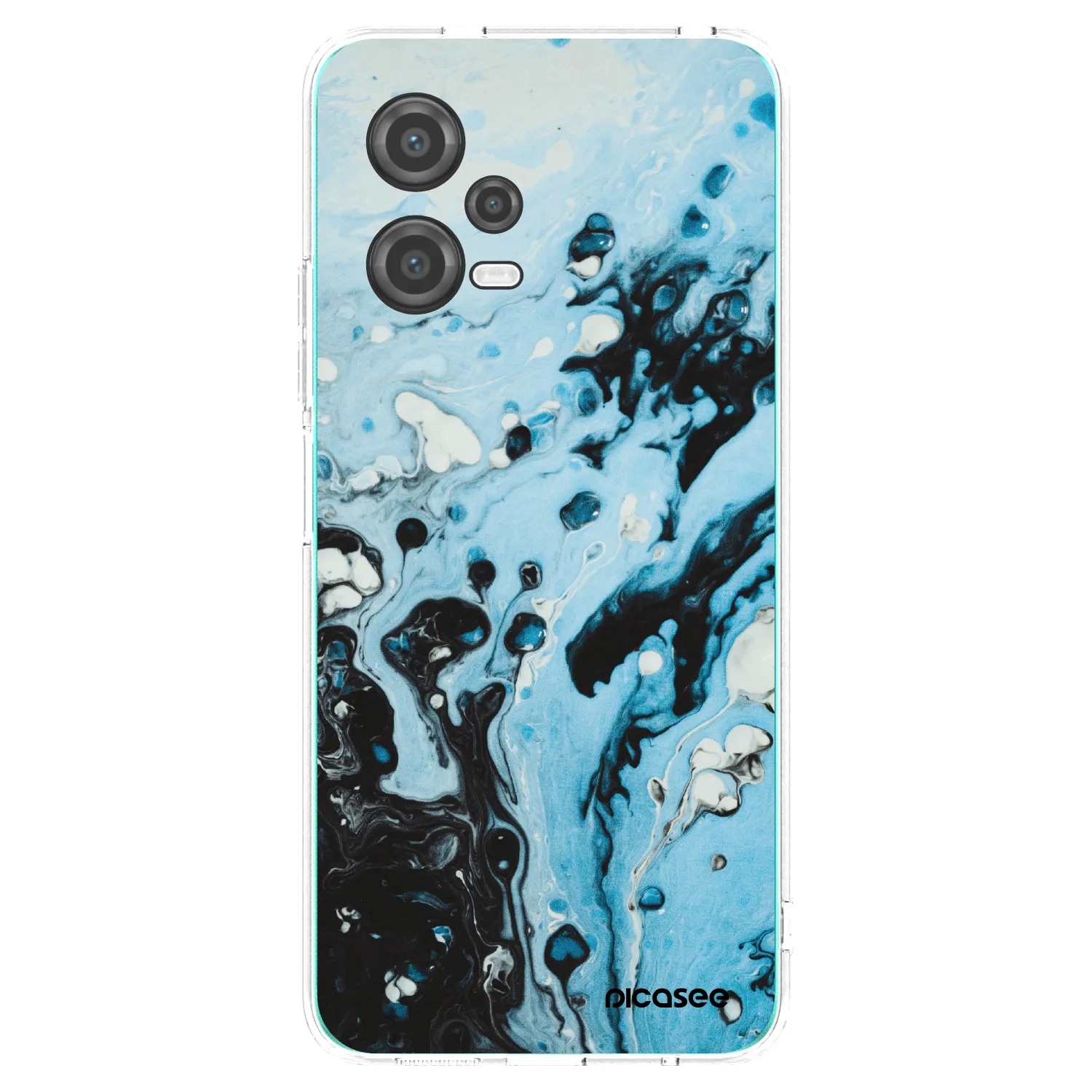 Picasee Xiaomi Poco X5 Hülle - Transparentes Silikon - Organic blue