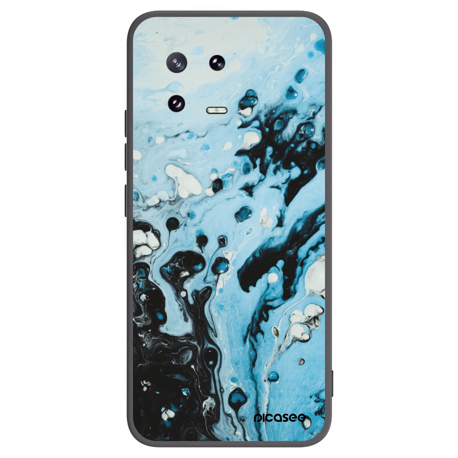 Picasee Xiaomi 13 Pro Hülle - Schwarzes Silikon - Organic blue