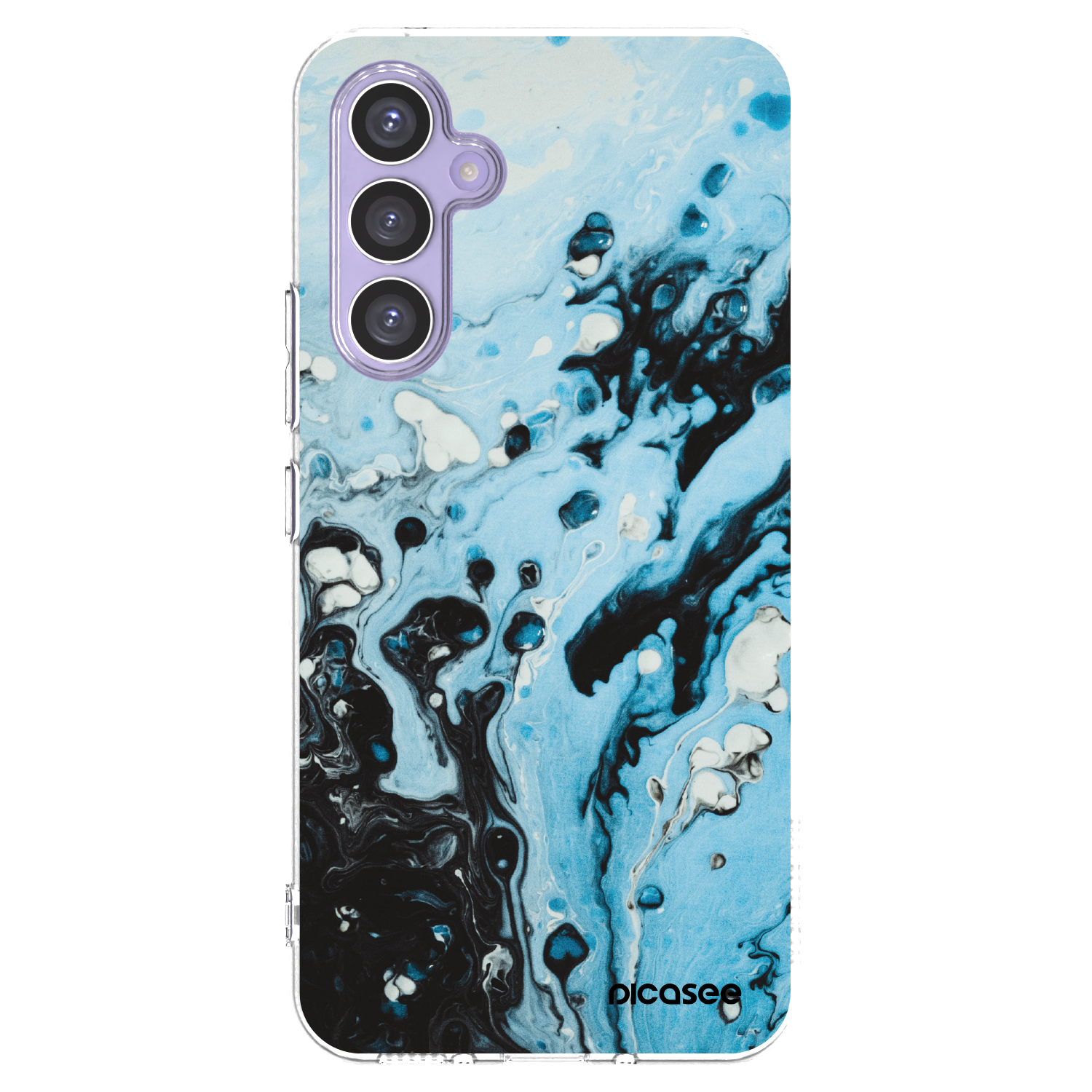 Picasee Samsung Galaxy A54 5G A546B Hülle - Transparentes Silikon - Organic blue