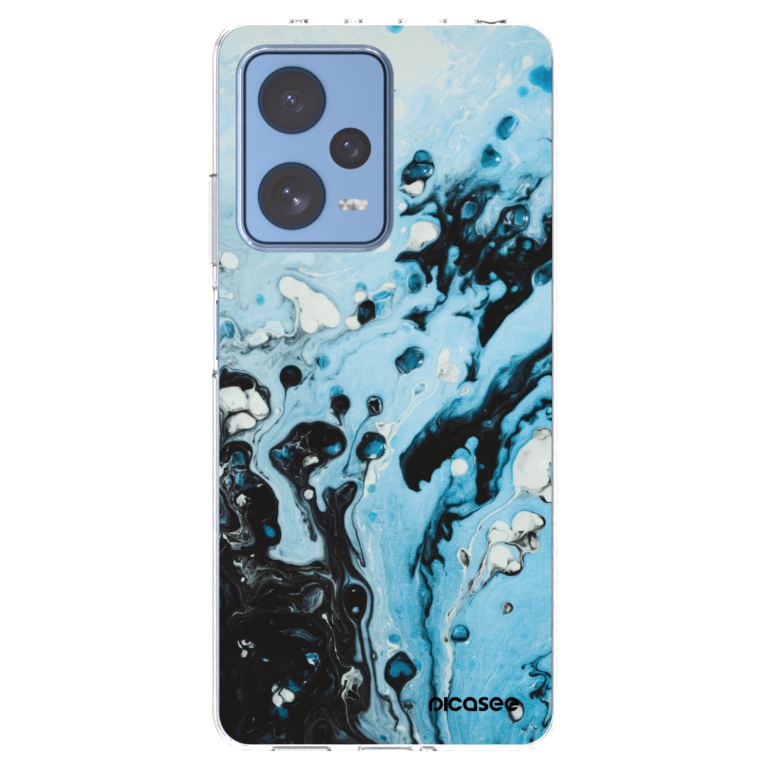 Picasee Xiaomi Redmi Note 12 Pro 5G Hülle - Transparentes Silikon - Organic blue