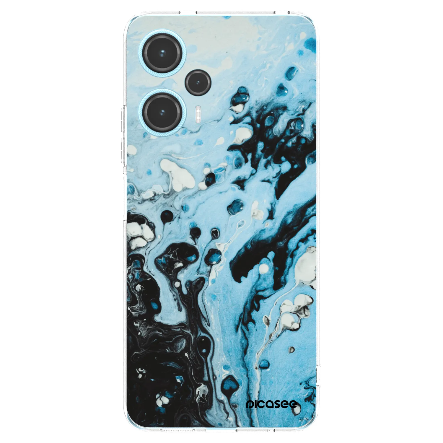 Picasee Xiaomi Poco F5 Hülle - Transparentes Silikon - Organic blue