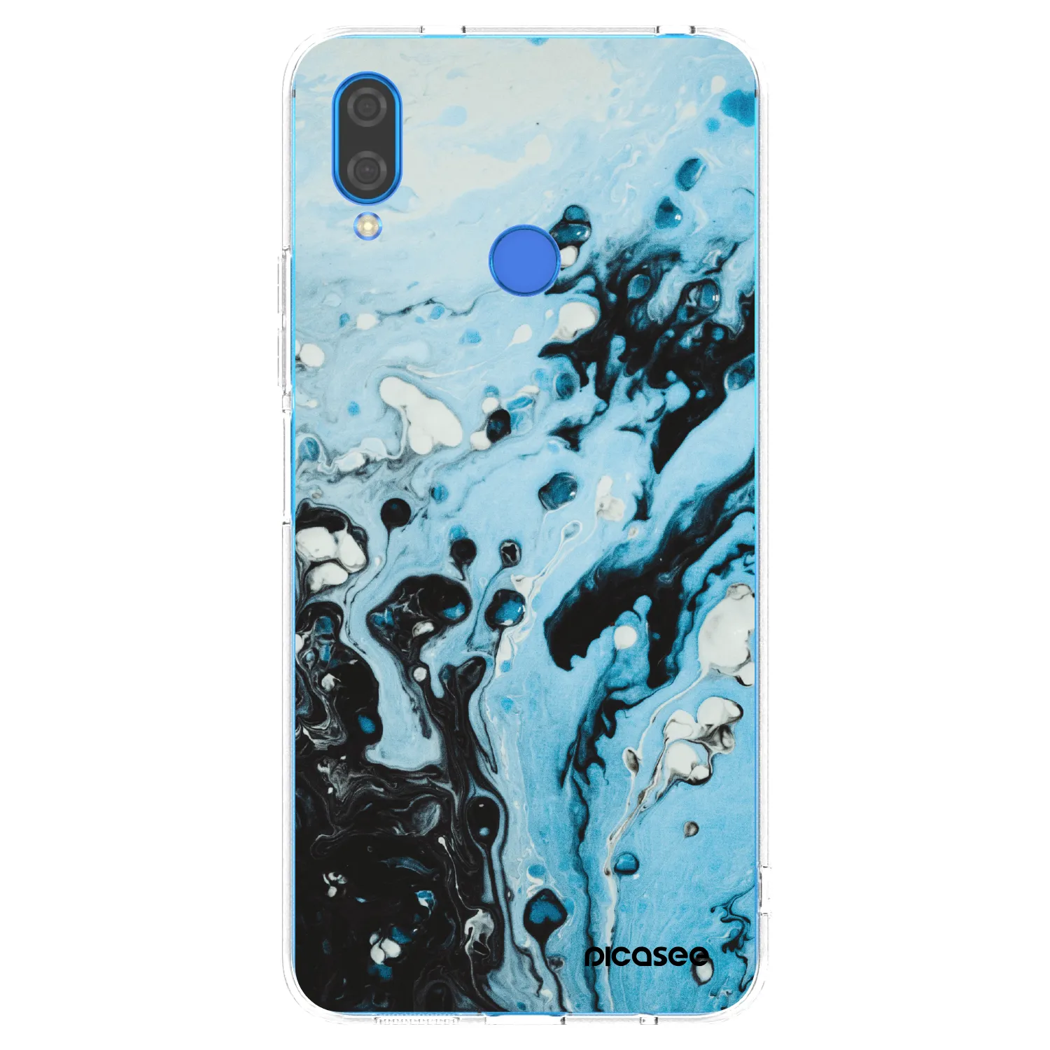 Picasee Huawei Nova 3 Hülle - Transparentes Silikon - Organic blue