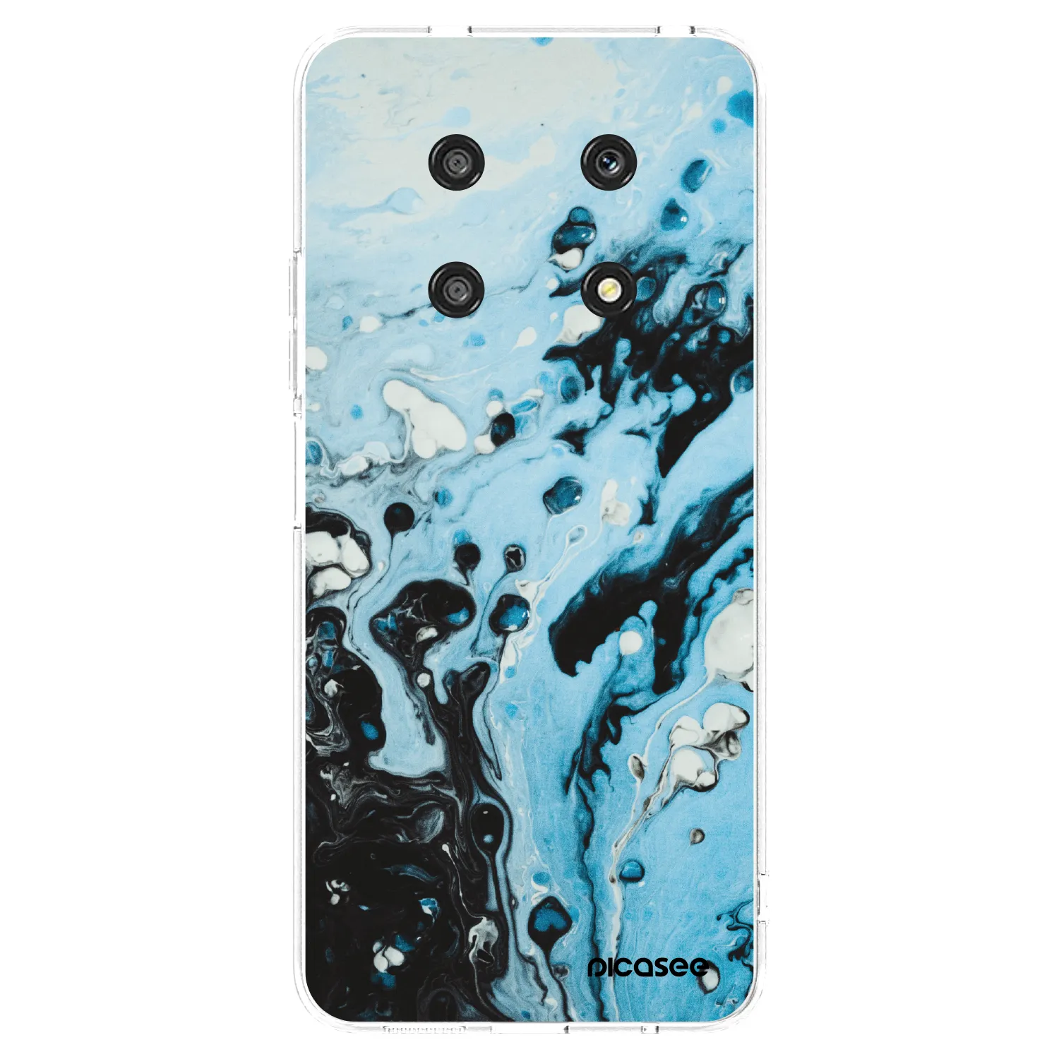 Picasee Honor Magic4 Lite 5G Hülle - Transparentes Silikon - Organic blue