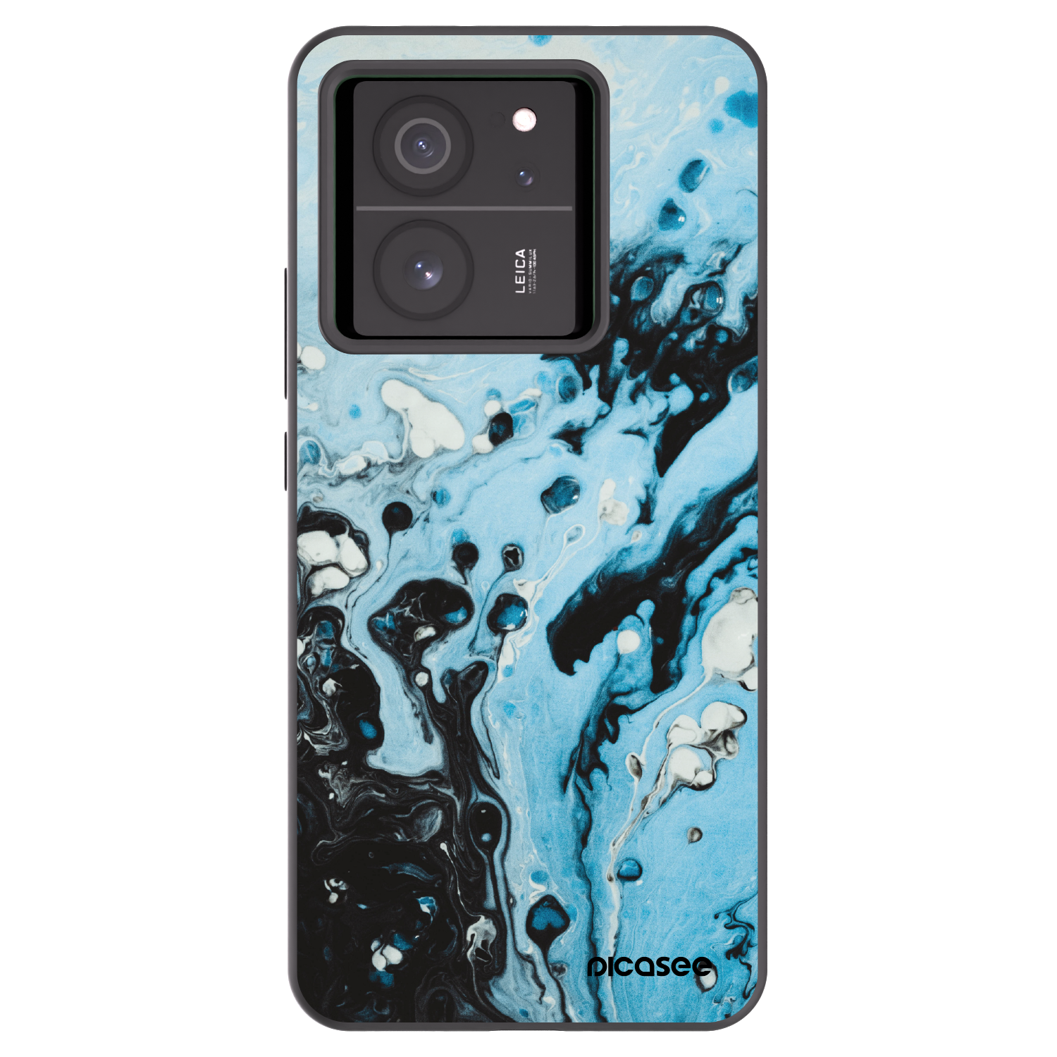 Picasee Xiaomi 13T Pro Hülle - Schwarzes Silikon - Organic blue