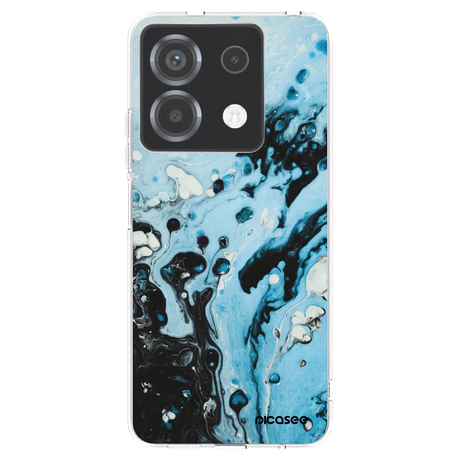 Picasee Xiaomi Poco X6 Hülle - Transparentes Silikon - Organic blue