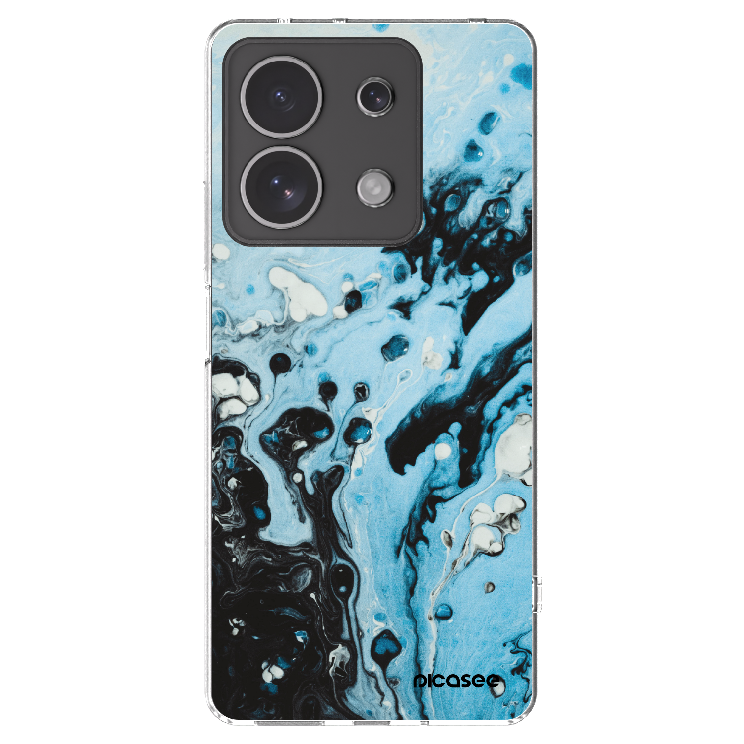 Picasee Xiaomi Redmi Note 13 4G Hülle - Transparentes Silikon - Organic blue