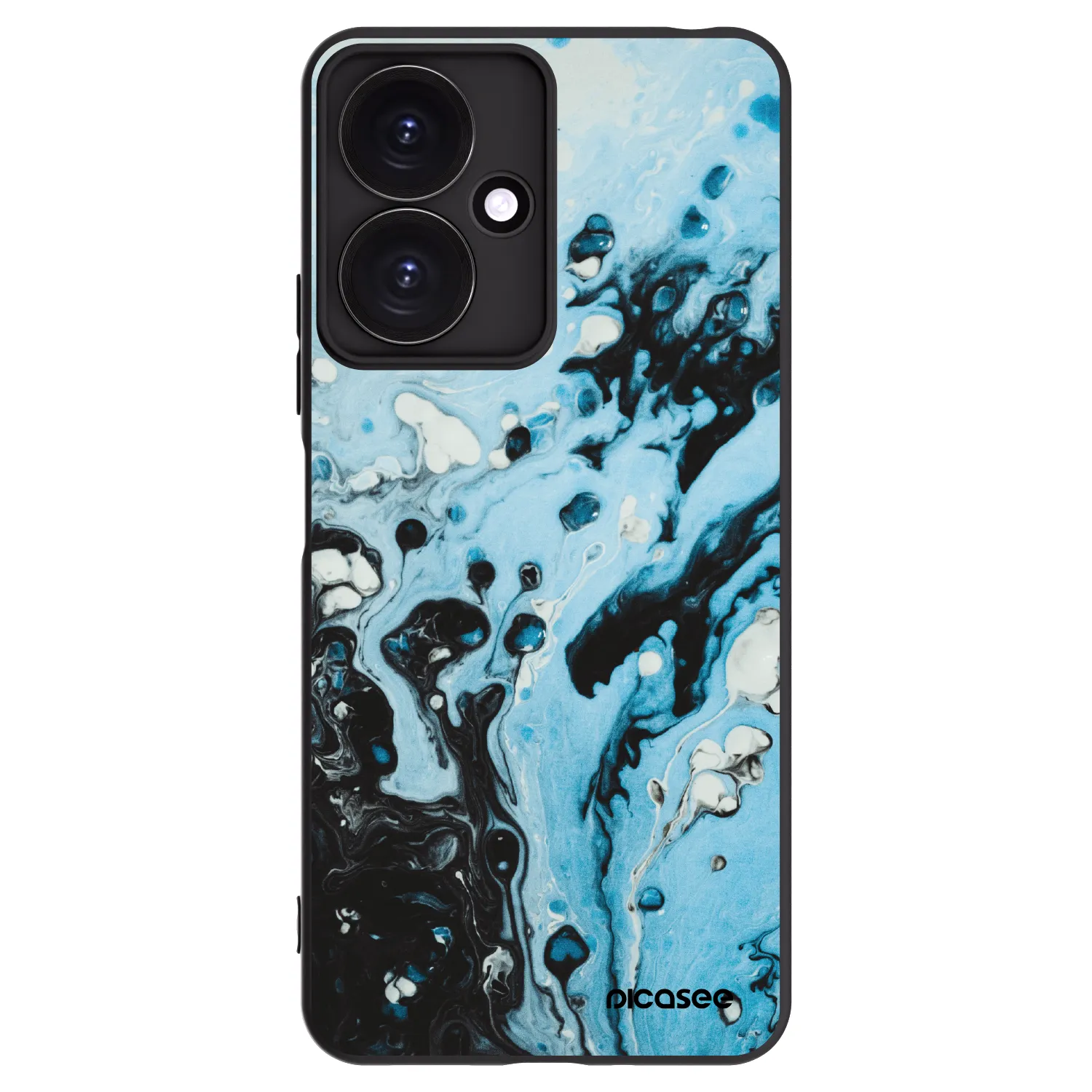 Picasee Xiaomi Redmi 13C 5G Hülle - Schwarzes Silikon - Organic blue