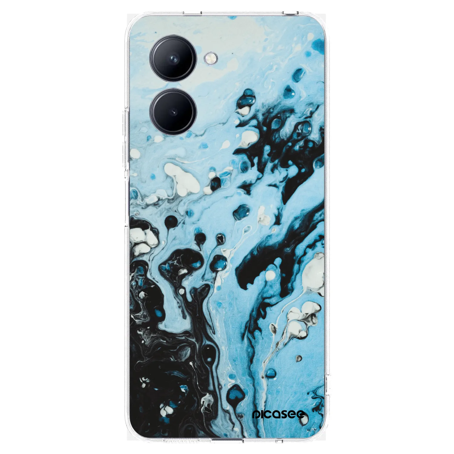 Picasee Realme C33 (2023) Hülle - Transparentes Silikon - Organic blue