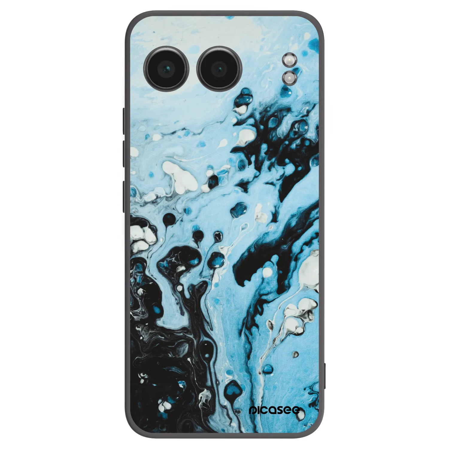 Picasee OnePlus Nord 4 Hülle - Schwarzes Silikon - Organic blue
