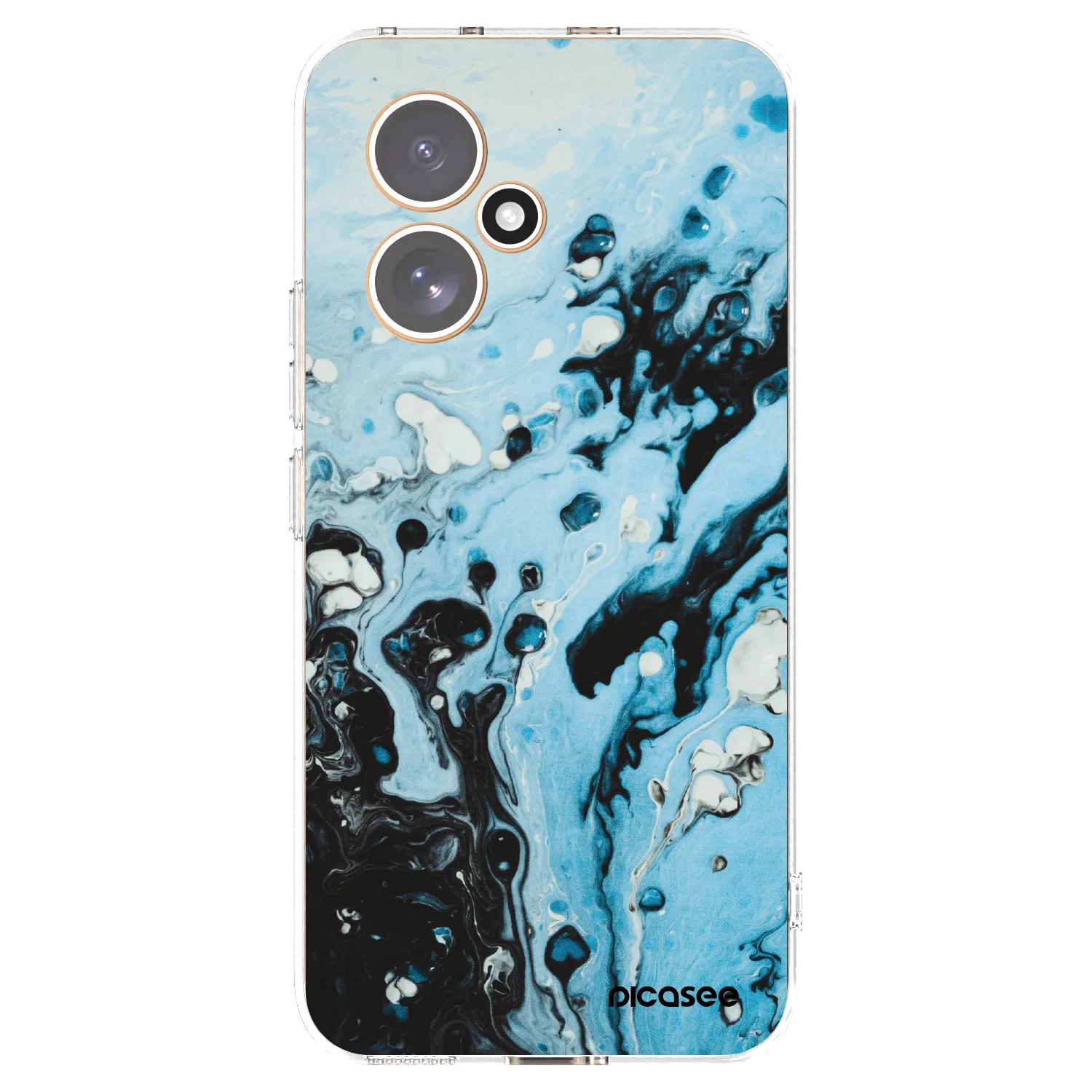 Picasee Honor 400 5G Hülle - Transparentes Silikon - Organic blue
