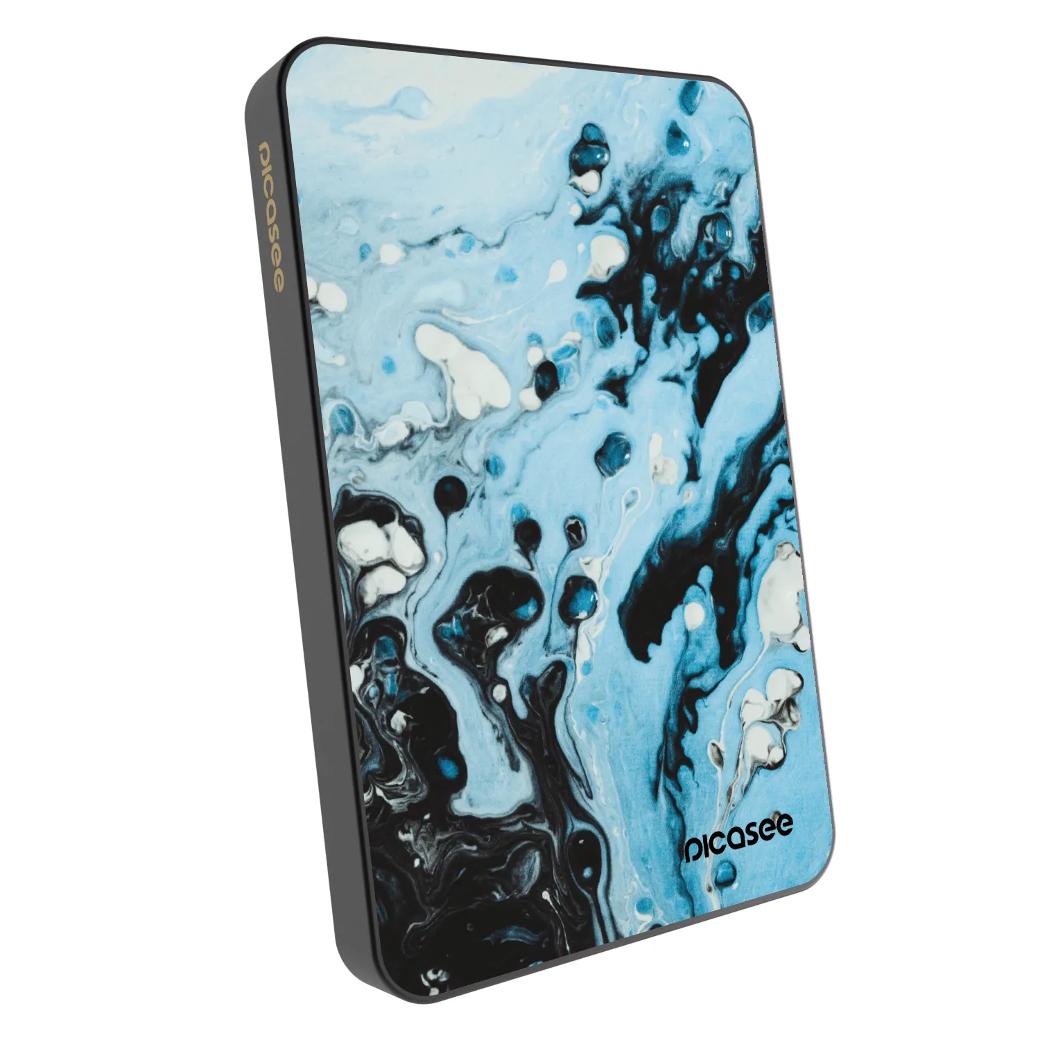 Picasee Powerbank mit MagSafe 5 000 mAh Grau - Organic blue