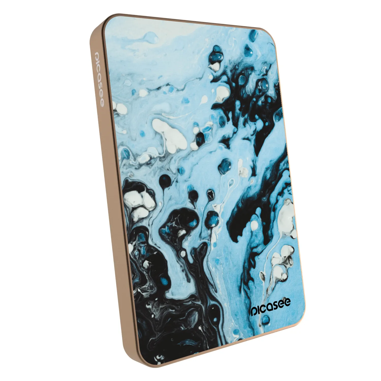 Picasee Powerbank mit MagSafe 5 000 mAh Golden - Organic blue