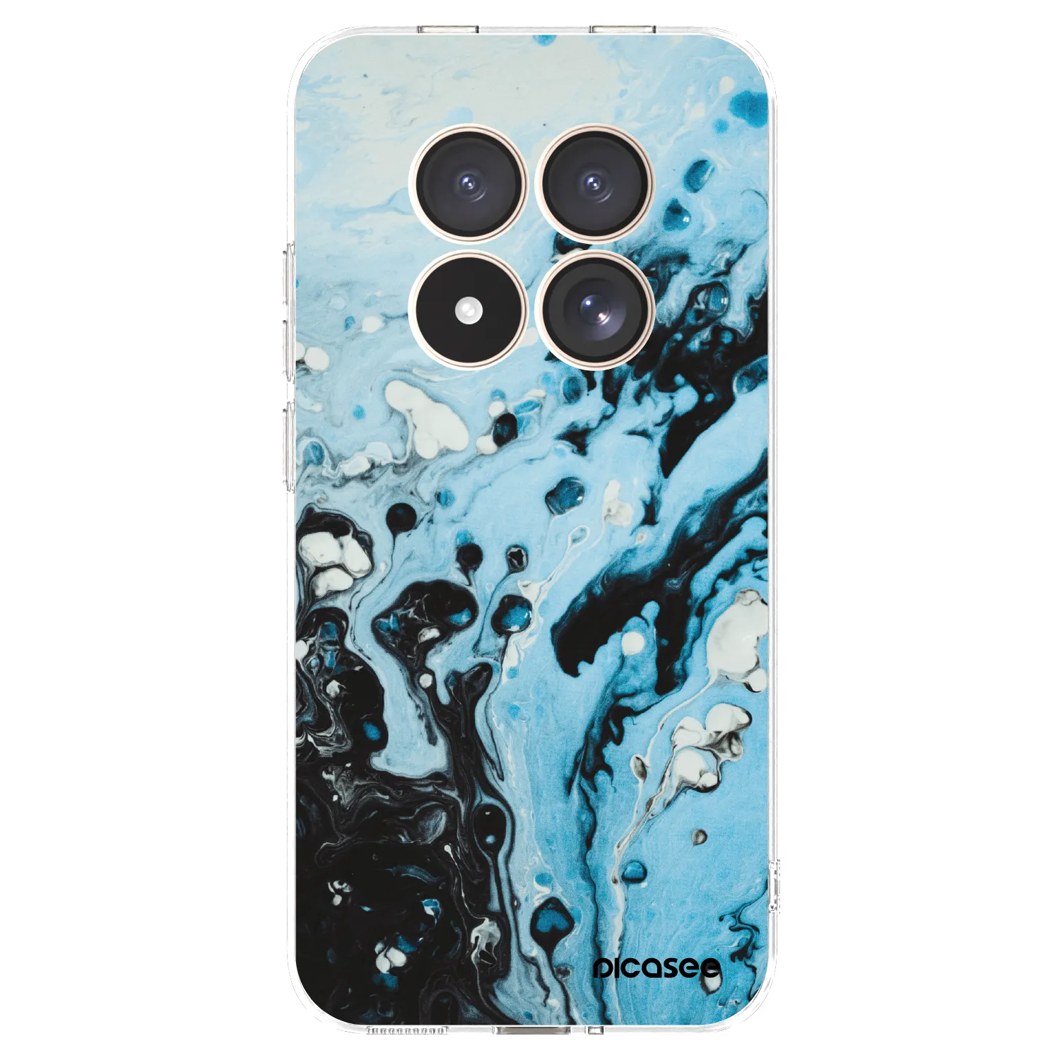 Picasee Xiaomi Redmi Note 15 Pro 4G Hülle - Transparentes Silikon - Organic blue