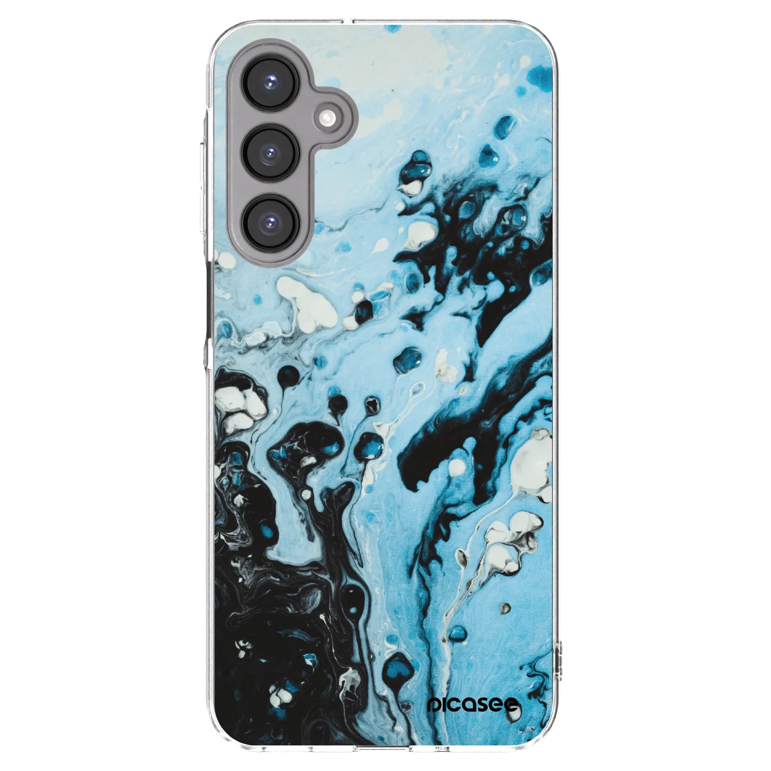 Picasee Samsung Galaxy A16 4G Hülle - Transparentes Silikon - Organic blue