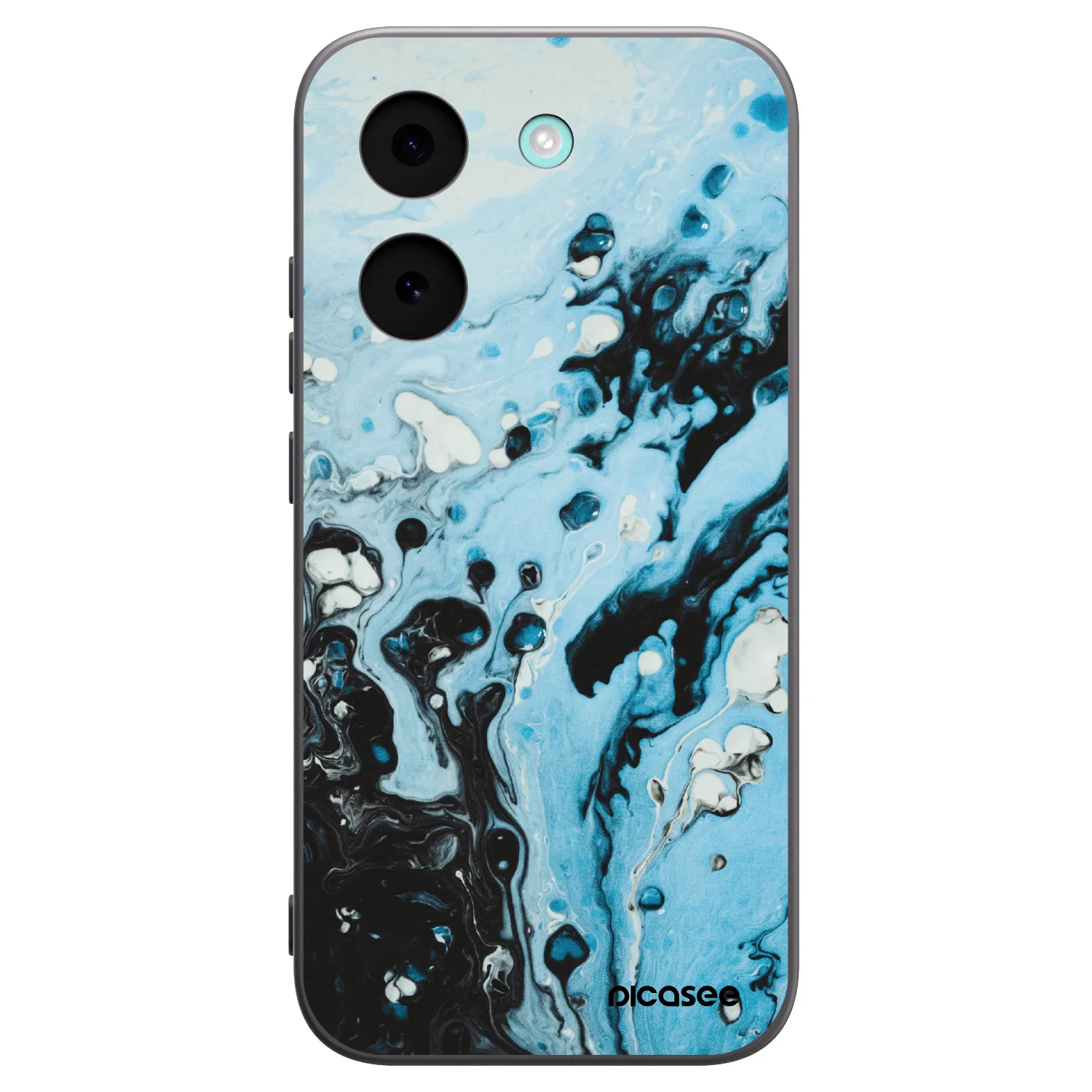 Picasee Xiaomi Poco X8 Pro Hülle - Schwarzes Silikon - Organic blue