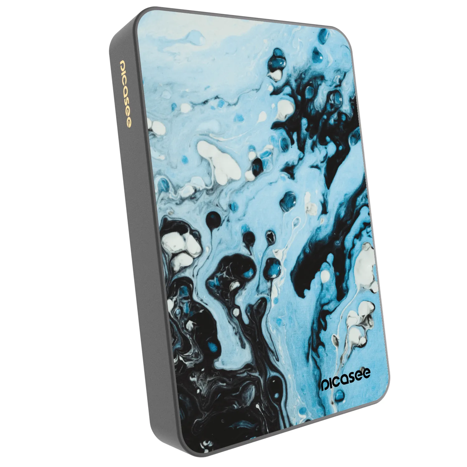 Picasee Powerbank mit MagSafe 10 000 mAh Grau - Organic blue