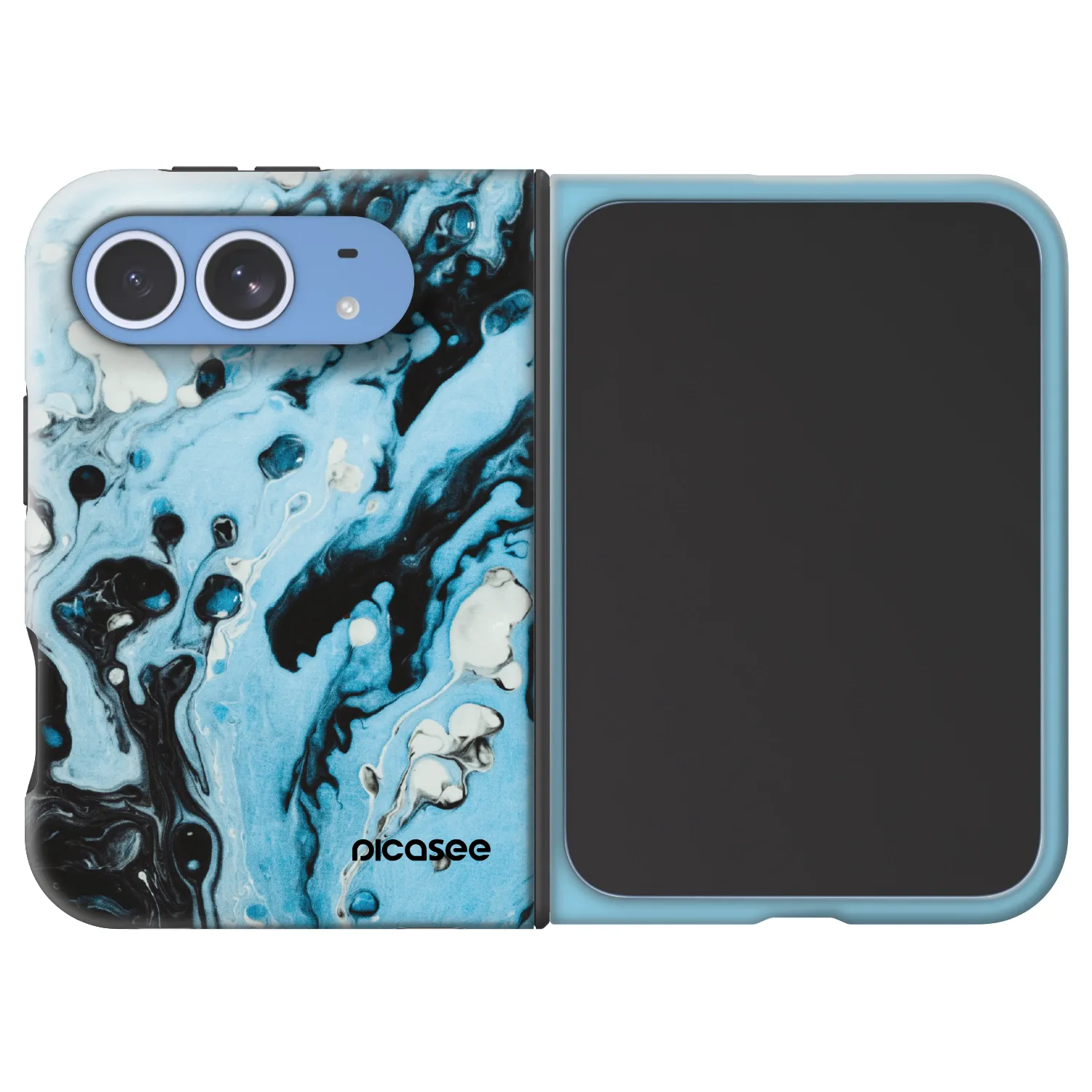 Picasee Fashion Case MagSafe für Apple iPhone Duo - Organic blue