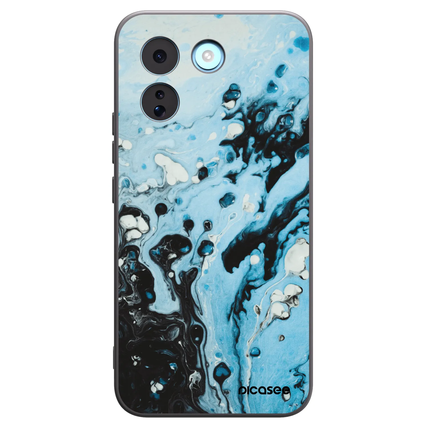 Picasee Xiaomi Redmi Note 17 Pro MAX 5G Hülle - Schwarzes Silikon - Organic blue