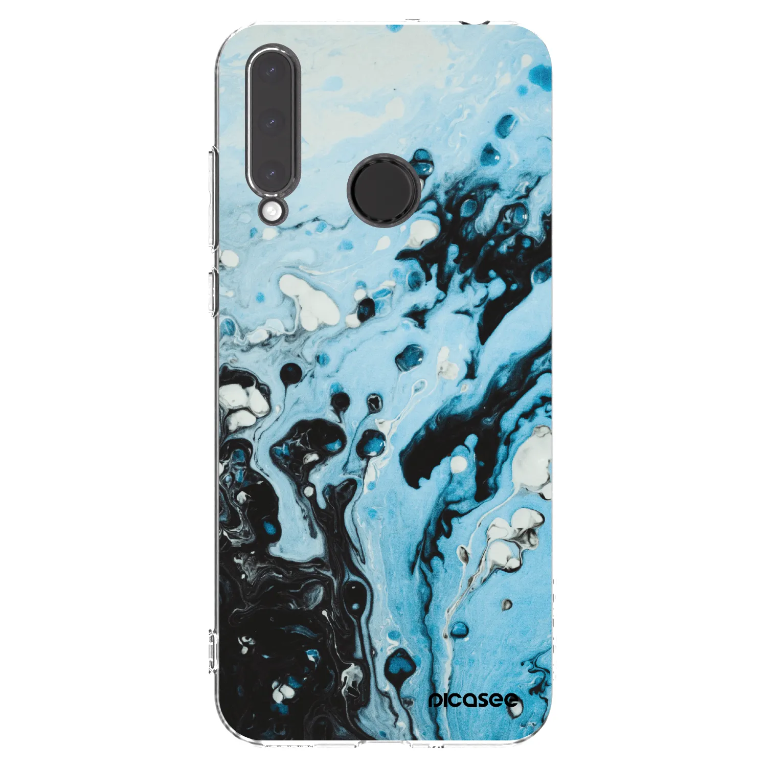 Picasee Honor 20 Lite Hülle - Transparentes Silikon - Organic blue
