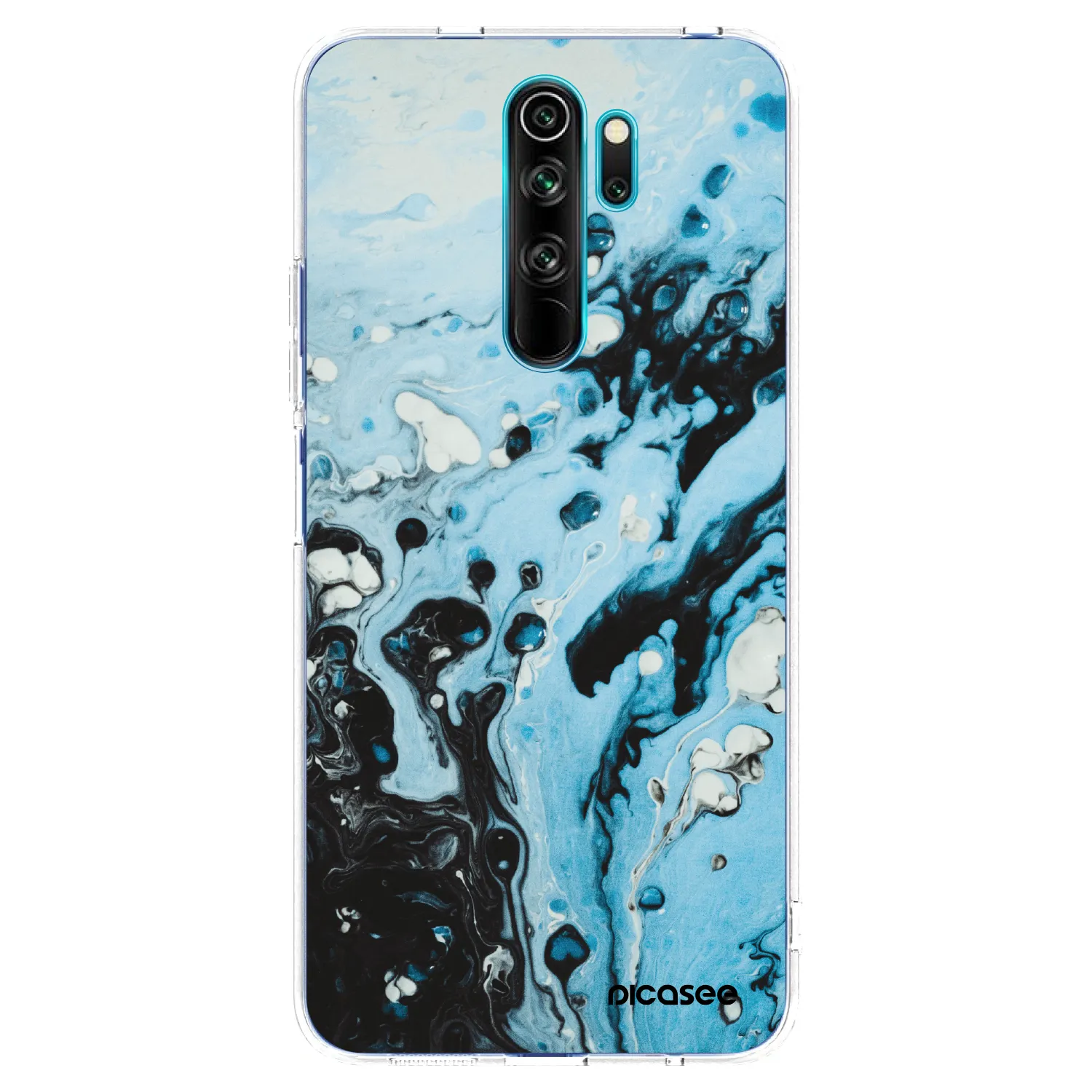 Picasee Xiaomi Redmi Note 8 Pro Hülle - Transparentes Silikon - Organic blue