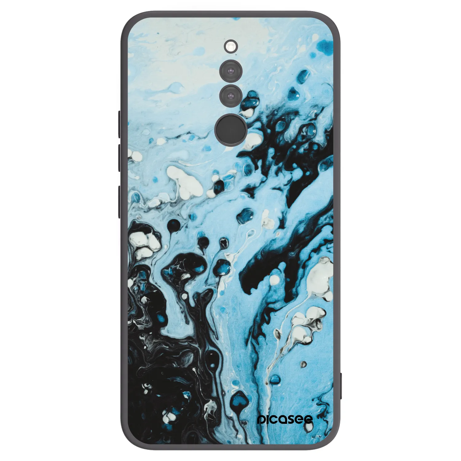 Picasee Xiaomi Redmi 8 Hülle - Schwarzes Silikon - Organic blue