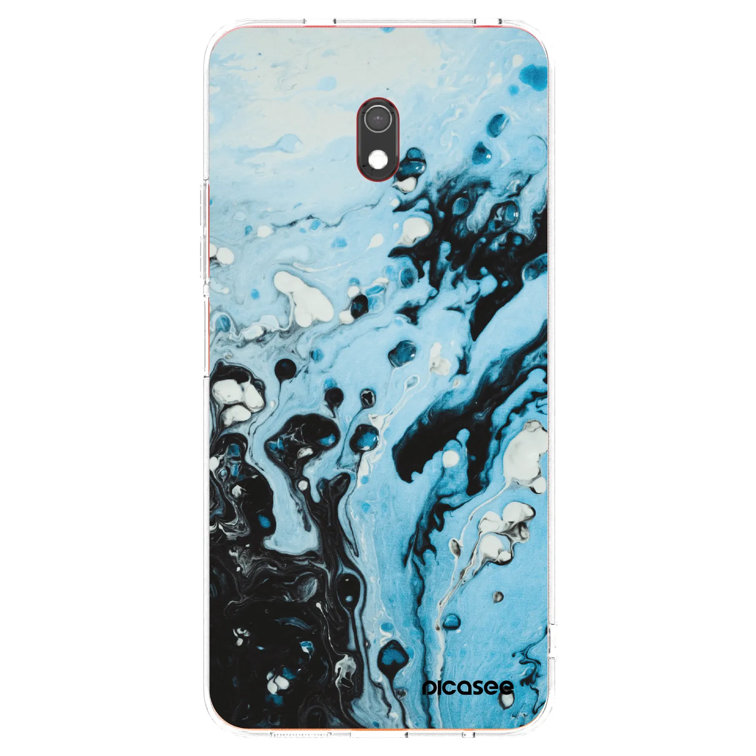Picasee Xiaomi Redmi 8A Hülle - Transparentes Silikon - Organic blue