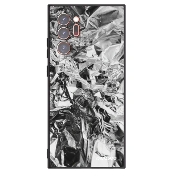 Picasee Samsung Galaxy Note 20 Ultra Hülle - Schwarzes Silikon - Chrome