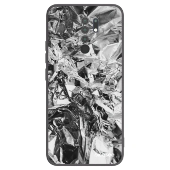 Picasee Xiaomi Redmi 9 Hülle - Schwarzes Silikon - Chrome