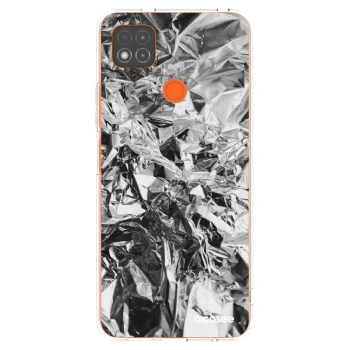 Picasee Xiaomi Redmi 9C Hülle - Transparentes Silikon - Chrome