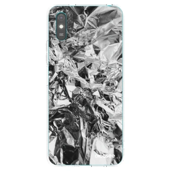 Picasee Xiaomi Redmi 9A Hülle - Transparentes Silikon - Chrome