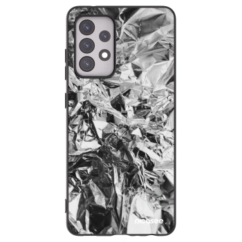 Picasee Samsung Galaxy A52 5G A525F Hülle - Schwarzes Silikon - Chrome