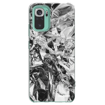 Picasee Xiaomi Redmi Note 10 Pro Hülle - Transparentes Silikon - Chrome