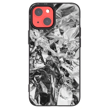 Picasee Apple iPhone 13 mini Hülle - Schwarzes Silikon - Chrome