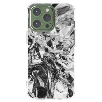 Picasee Apple iPhone 13 Pro Hülle - Transparentes Silikon - Chrome